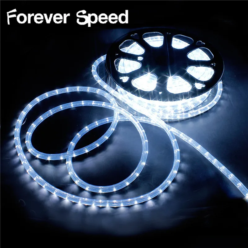 cheap Led Strip luces led decoracion light lamp 12M Tube Rope Christmas Light Outdoors Holiday Decoration Lights Ac 220V Led Rgb Strip