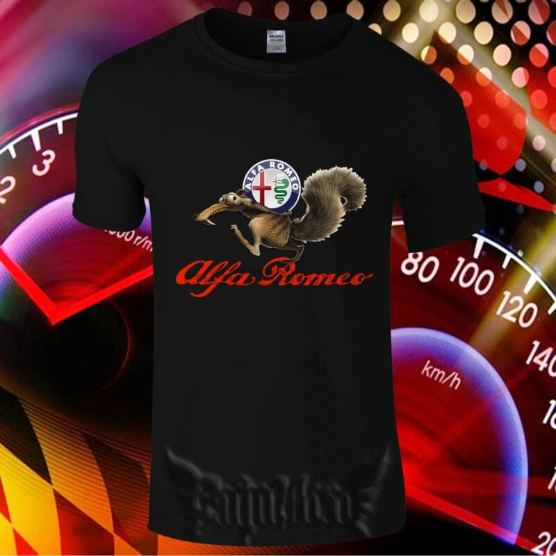 

Alfa Romeo Logo ice Age Men's Clothing Gildan T-Shirt USA Size S - 3XL