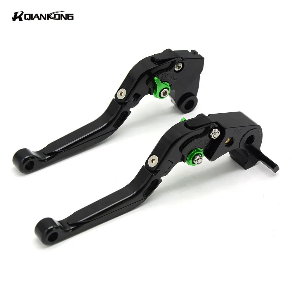 R QIANKONG CNC Adjustable Extendable Brake Clutch Levers For Kawasaki
