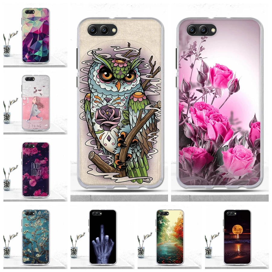 

Soft Case for Huawei Honor View 10 V10 Case 3D Relief TPU Silicon Luxury Phone Cover for Huawei Honor V10 View 10 Cover Fundas