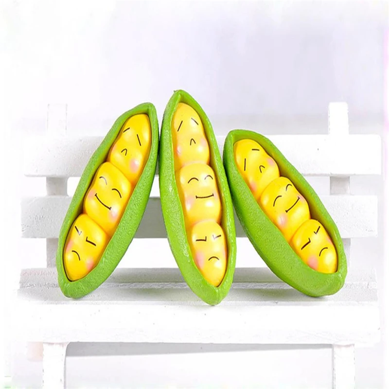   Resin Miniature Cute Peas DIY Craft Accessory Home Garden Decoration Accessories Wear-resistant Creative C0418#30             03