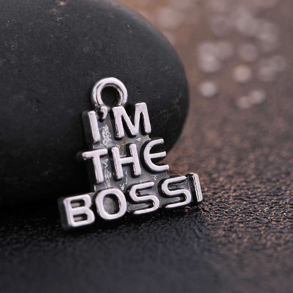 Цинковый сплав I'm The Boss Word Charm|Шармы| |