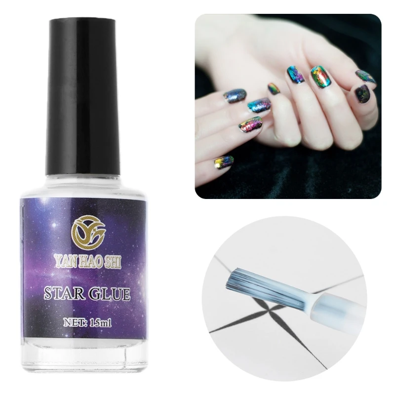 

15ml Adhesive Glue Star Glue For Nail Foils Transfer Paper Glue Nail Art Tool