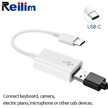 

Reilim type c OTG cable adapter USB c to usb camera piano for ipad pro huawei xiaomi Macbook Pro phone tablet computer converter