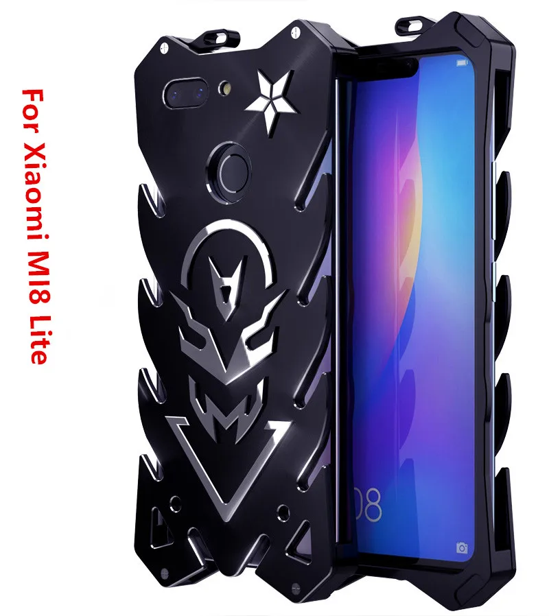Zimon бронированный Алюминиевый металлический для Xiaomi MI8 Lite мощный чехол Mi 8 Mix3 Mix 3 SE