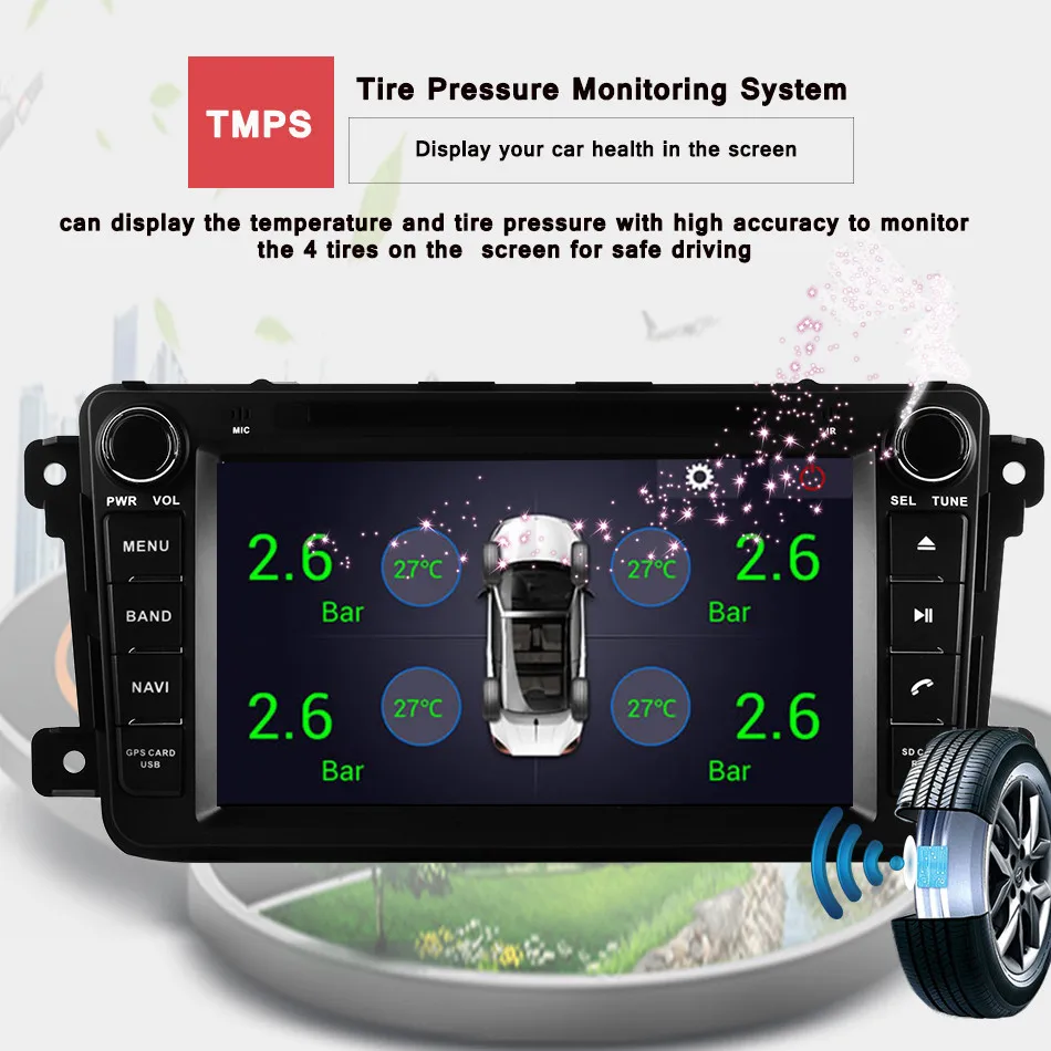2Din android 10 для Mazda CX9 автомобильный DVD плеер с 8 дюймовым GPS навигацией 4 Гб ОЗУ 64 ПЗУ