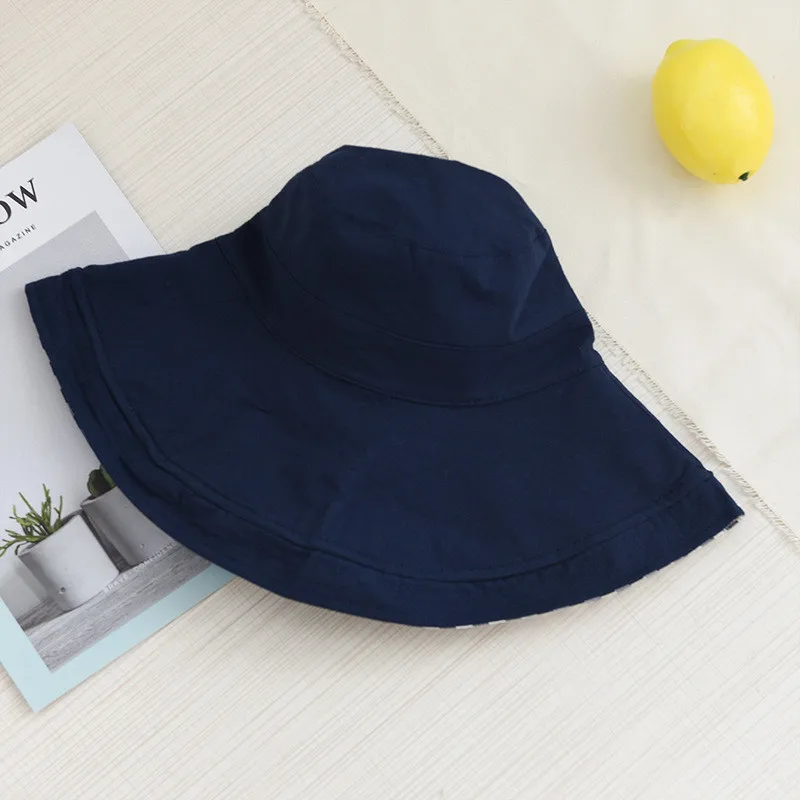 JAYCOSIN hat Women Casual Wide Brimmed Ladies Beach Hat Parent-child Outing Adult comfortable Cotton Hat