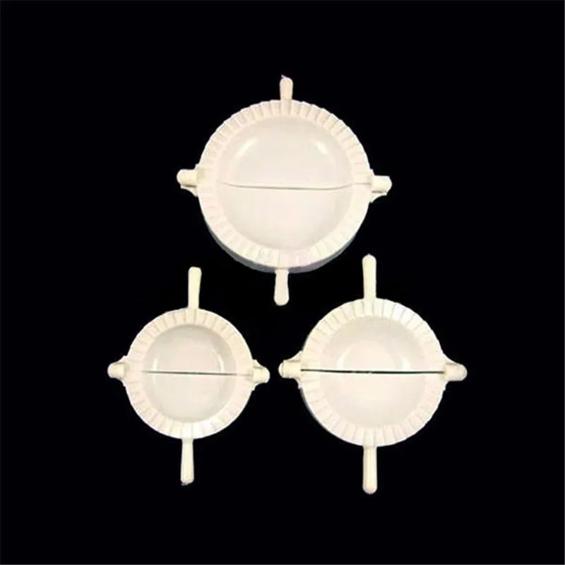 3Pcs 7CM/8CM/10CM Kitchen Dumpling Molds plastic Dough Press Dumpling Pie Ravioli Mould Cooking Pastry Chinese Food Jiaozi Maker