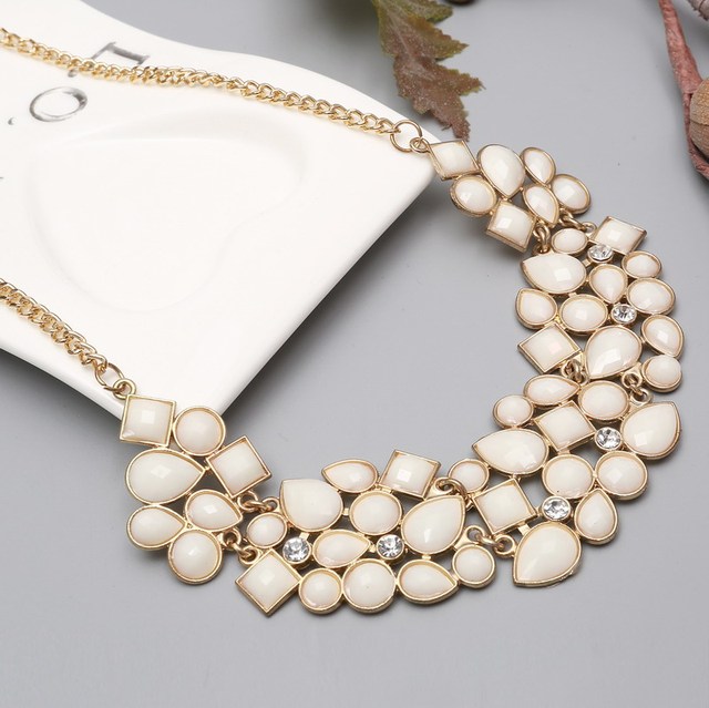 Statement Necklaces & Pendants Vintage Gold Silver Color Chain Choker Collier Bijoux Femme Maxi For Women Collars Colar