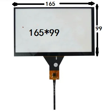 Compatible replacement New 7 inch Capacitive touch screen 165*99 mm IC:GT911 6pin for car dvd gps |