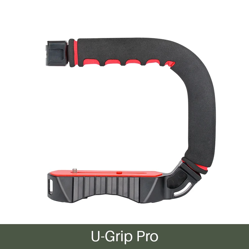 Ulanzi U-Grip Pro Видео действие стабилизирующая ручка с 3 башмаками крепления для iPhone DSLR камер Видеокамеры GoPro Hero 7 6 5 - Цвет: rig only