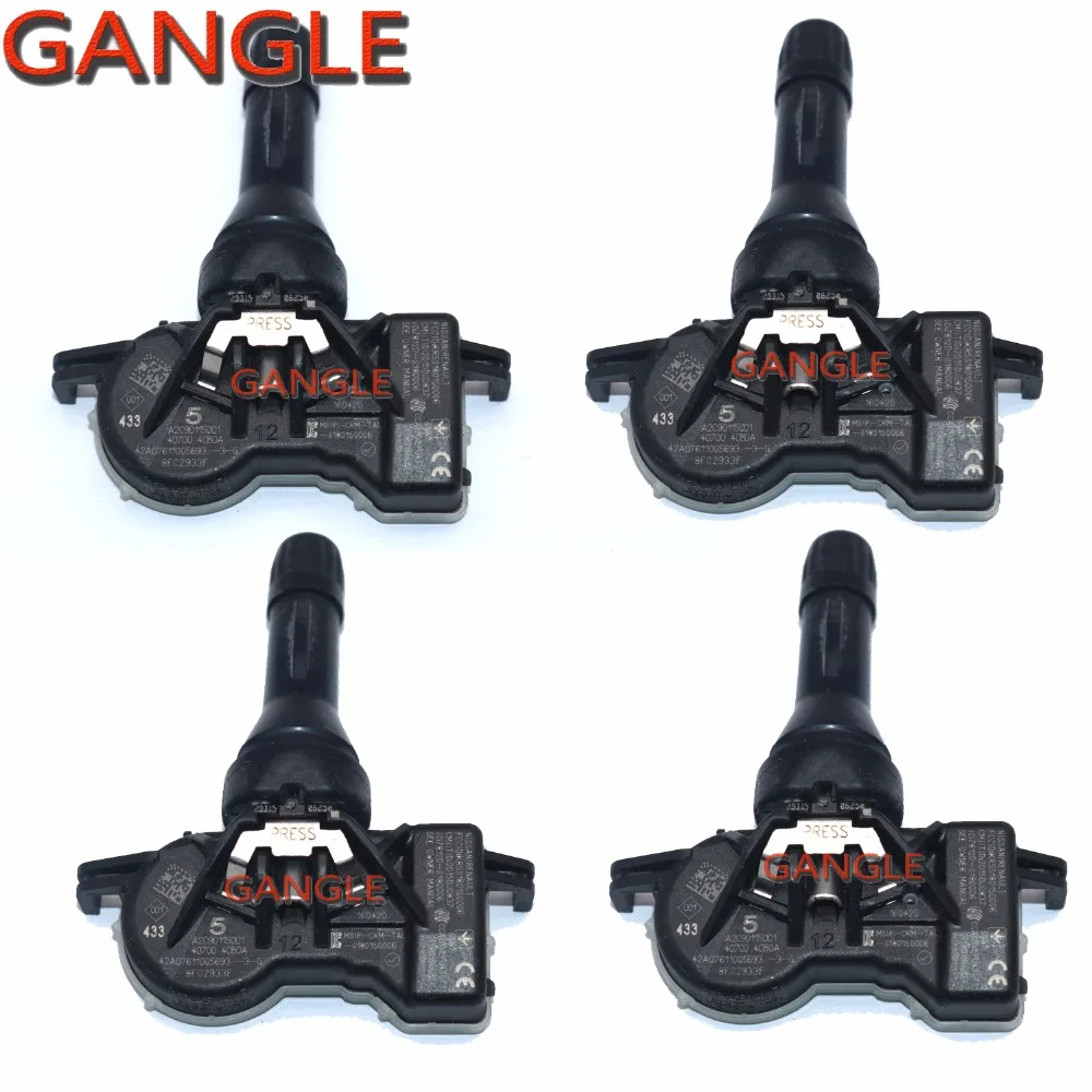 Датчик давления в шинах для 2013 EOP Nissan X Trail Rogue Leaf TPMS датчик 40700 4CB0A 407004CB1A 433