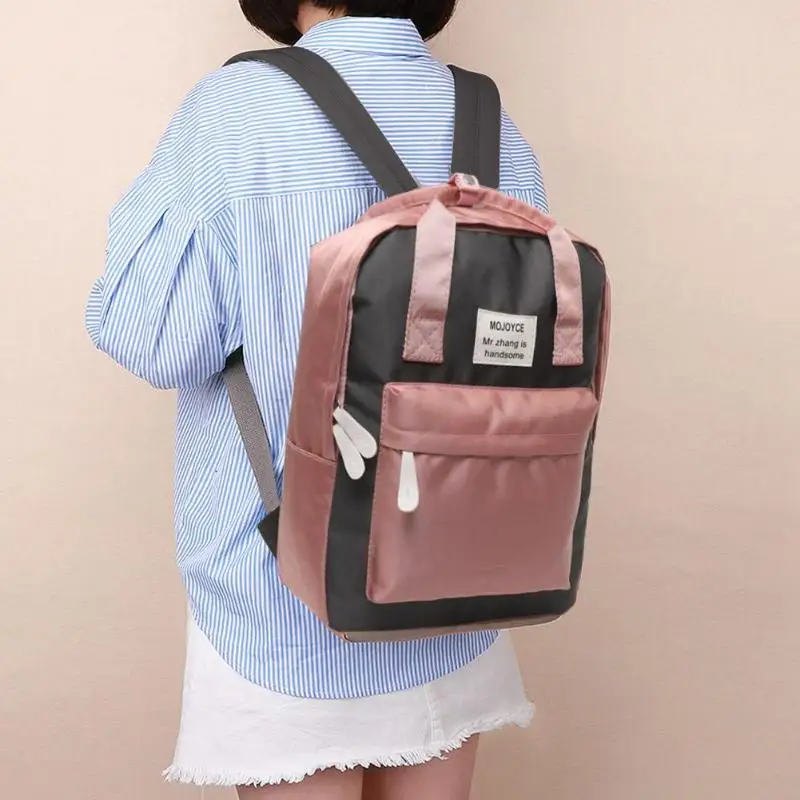 Женские парусиновые рюкзаки ярких цветов, водонепроницаемые школьные сумки для девочек-подростков, большой рюкзак для ноутбука, лоскутный рюкзак, Новинка