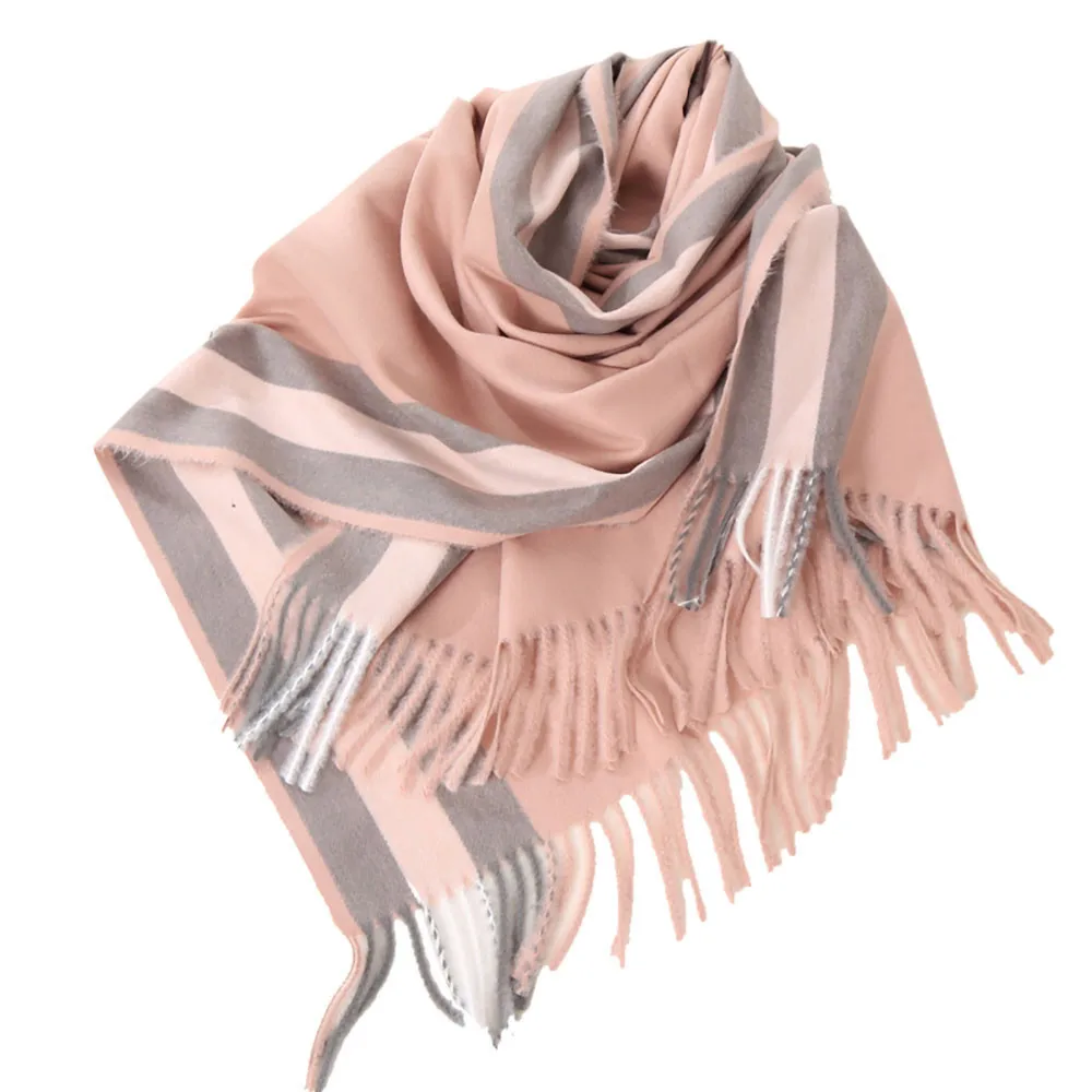 Шарфы женские 2018 femme шелк chiffonbohemian scarfTassels полосатый имитация кашемира прямоугольник шарф кондиционер PSEPO3