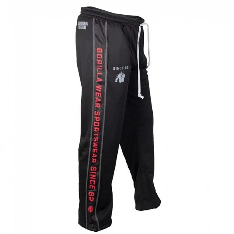 2018 الخريف جديد الرجال فضفاض Sweatpants رجل الجمنازيوم اللياقة البدنية تجريب العلامة التجارية السراويل الذكور تنفس شبكة سريعة الجافة عداء ببطء ال...