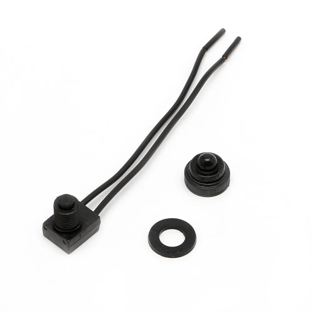 

12V Waterproof Push-Button On-Off Switch With 4" Leads Motorcycle Car Boat 1Pc