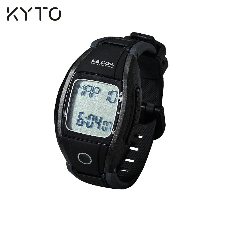 KYTO Pulse Heart Rate Monitor Pedometer Watch Wrist Watch Wristband Calories Steps Counter Stopwatch font b