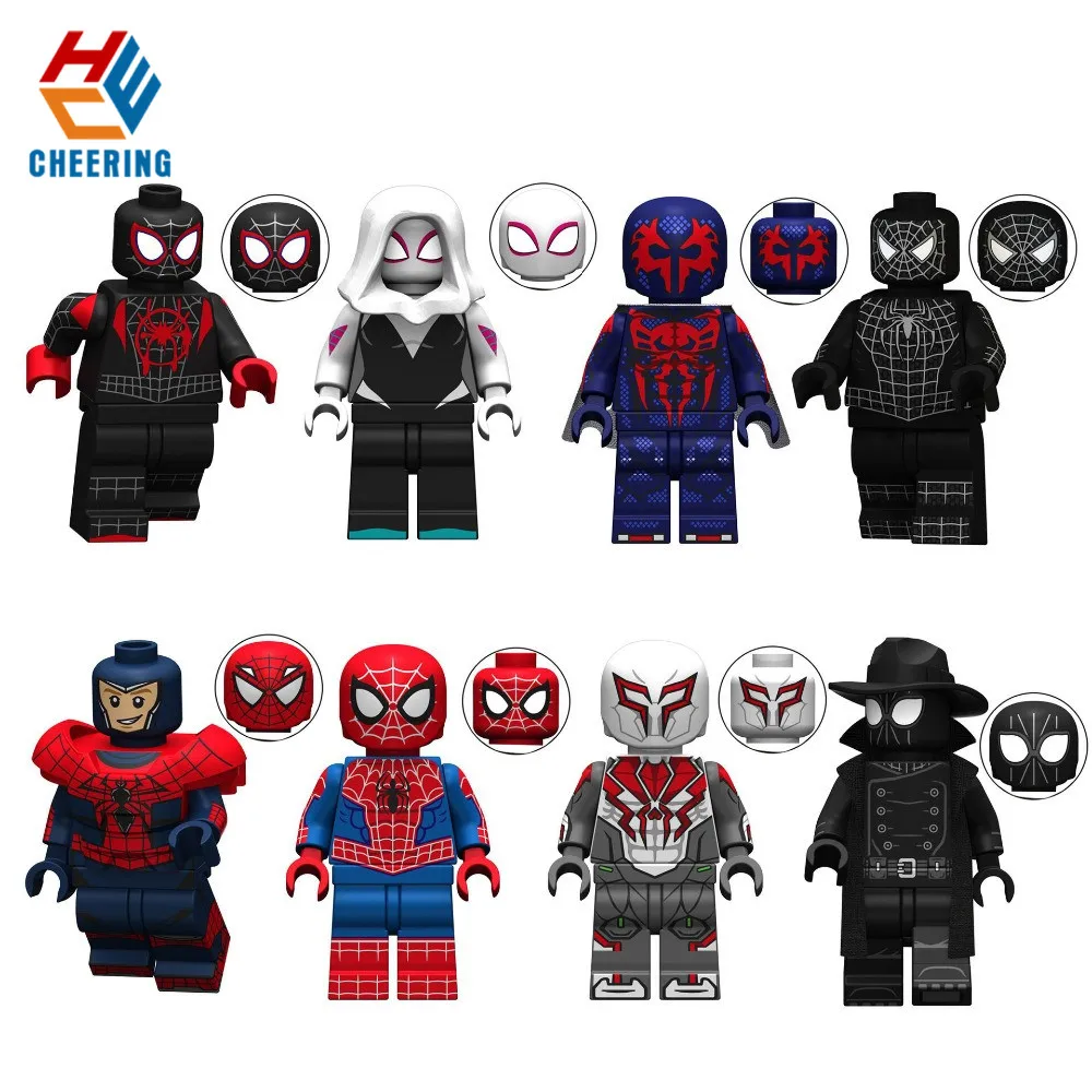 

20Pcs Wholesles Building Blocks Ultimate Into the Spider-Verse Web Of Shadows Gwen Stacy Action Figures For Children Toys KT1016