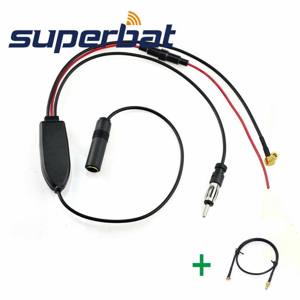 

Superbat DAB Car Radio Antenna FM/AM to DAB/FM/AM Aerial Amplifier/Converter/Splitter and MMCX Aerial Adaptor Cable