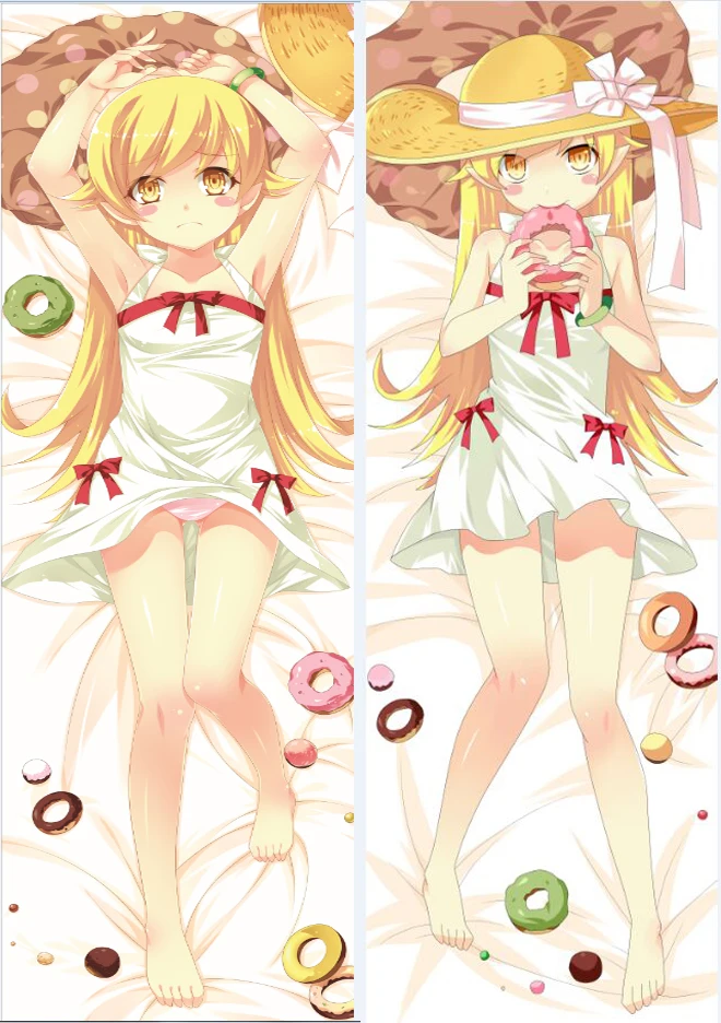 Япония Горячая Аниме Bakemonogatari персонажи сексуальная девушка Oshino Shinobu otaku Dakimakura