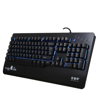 

Kingangjia X500 Mechanical Gaming Keyboard Illuminated Keyboard LED Backlit UV Wrist Rest USB Wired Gaming Keyboards For Laptops