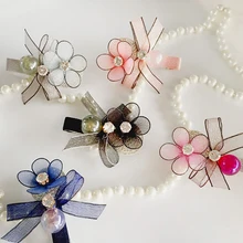 Женские свадебные хрустальные стразы заколка для волос для девочек шпилька женская заколка для волос на голову украшения цветок шпилька