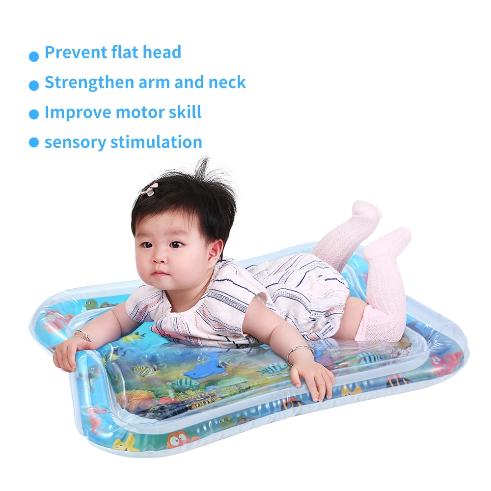 Baby Inflatable Water play mat Patted Pad Baby Water Cushion Pad Tummy