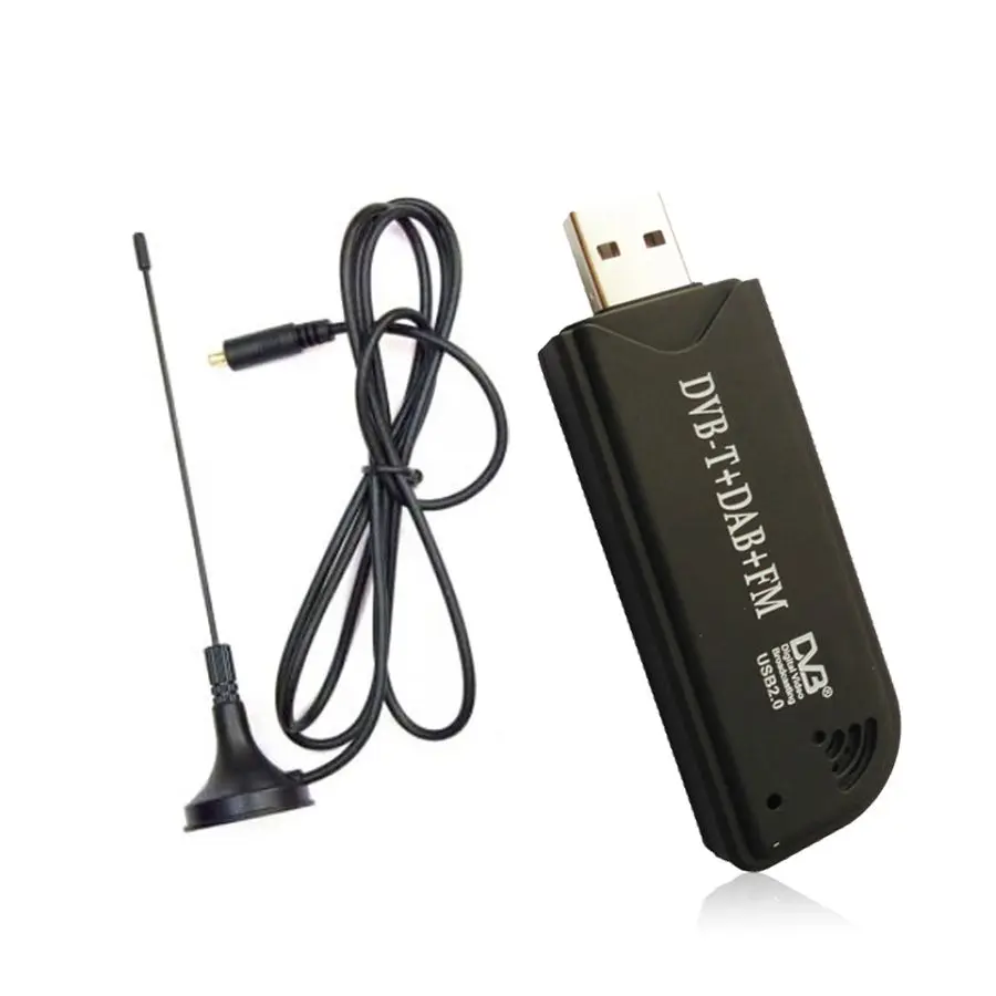 AAAE USB2.0 dab fm DVB-T RTL2832U R820T2 SDR RTL-SDR Dongle Stick цифровой ТВ-тюнер приемник ИК-пульт дистанционного управления с антенной