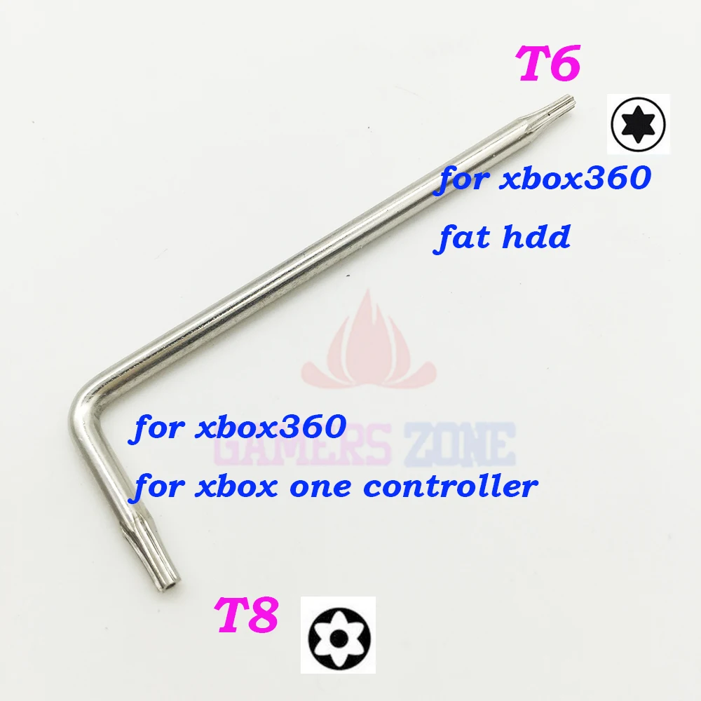 10 шт. T8 T6 Torx L ключ Отвертка для XBOX 360 ONE контроллер HDD отвертка безопасности |