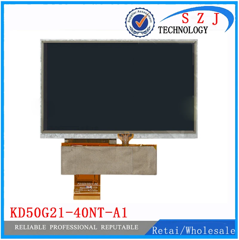  New 5'' inch for Navi N50 HD GPS HD Car Navigators 40 pin LCD display with touchscreen KD50G21-40NT