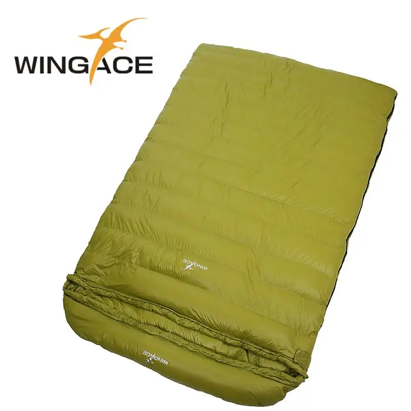 

WINGACE Fill 1000G 2000G 3000G 4000G 5000G Duck Down Envelope Sleeping Bag Camping Outdoor Hiking Adult Double Sleeping Bags