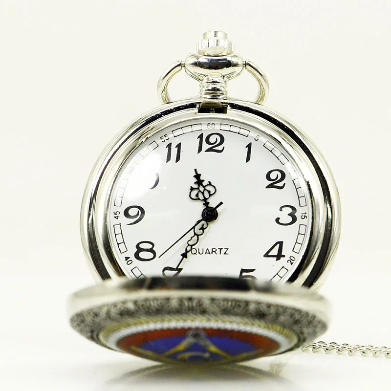 Винтажные кварцевые карманные часы с узором масонские Freemason мужские и женские карманные часы аналоговый Кулон Лучшие подарки Relogio Feminino