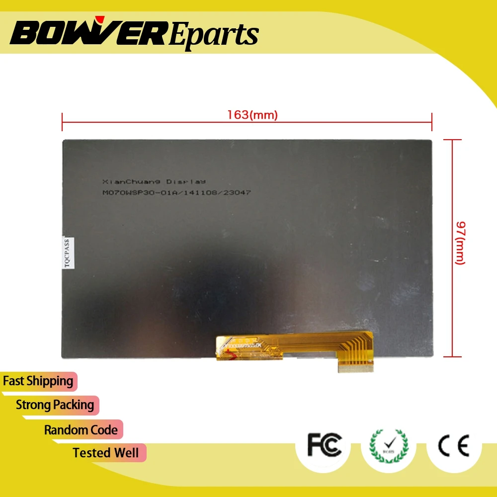 Image Free shipping 7inch  30pin  AL0203B 01 AL0252B 01 30 Pin MF0701683001A LCD Panel Display Screen