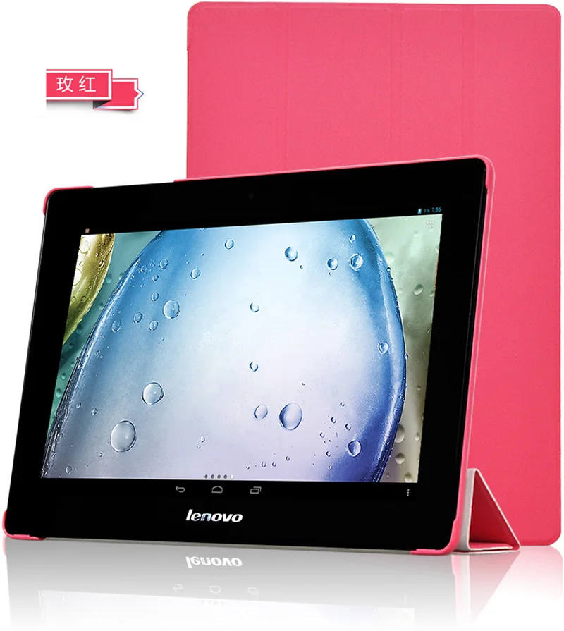 Тонкий легкий кожаный чехол книжка с подставкой для Lenovo Ideatab S6000 S6000H S6000F S6000G 10 1