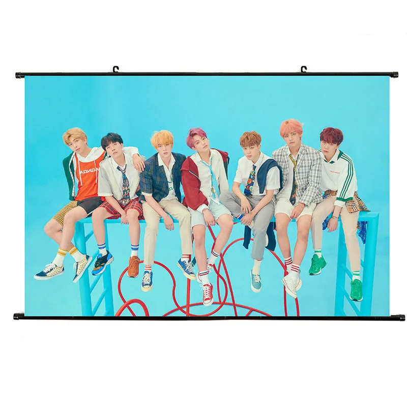 40*60 см Мода K-pop BTS Ablum повесить прокрутки живопись LOVE YOURSELF ответ Bangtan украшения для мальчиков плакат BTS вентиляторы коллекция подарок