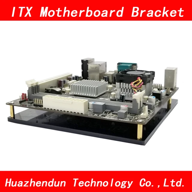 Special Offers ITX Motherboard bracket DIY BLACK acrylic itx Motherboard Graphics video Card Tray for Computer Thicken 4.5MM