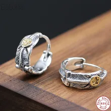 Изогнутые серьги перья, новинка 925, Стерлинговое Серебро, ювелирное изделие в богемном стиле Томаса, модные женские серьги, гипербола, этническое серебро