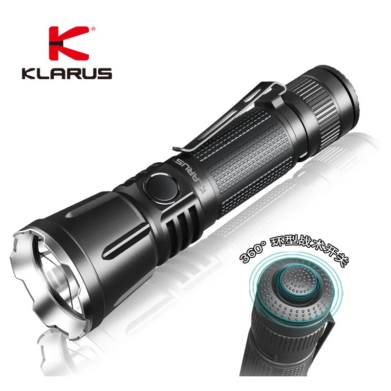 klarus 360X3 светодиодный фонарик CREE XHP70.2 3200 люмен тактический фонарь с 18680 батареей для кемпинга