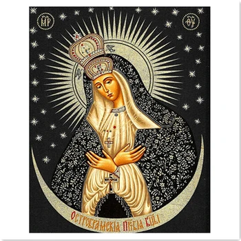 

Notre Dame Decor Cross diamond rhinestone Wall sticker Needlework Decoration Diamont painting complet Diamond embroidery 40x50cm