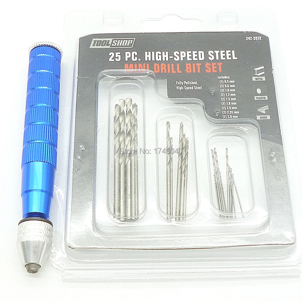 25pc 0.5 3.0mm Hss Twist Drill Bit Micro Drill Bit Set With Mini