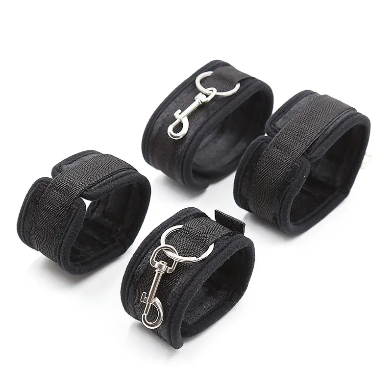  Sex Handcuffs Erotic Under Bed BDSM Bondage Restraint System Wrist & Ankle Cuffs Kit Sex Toys Set F