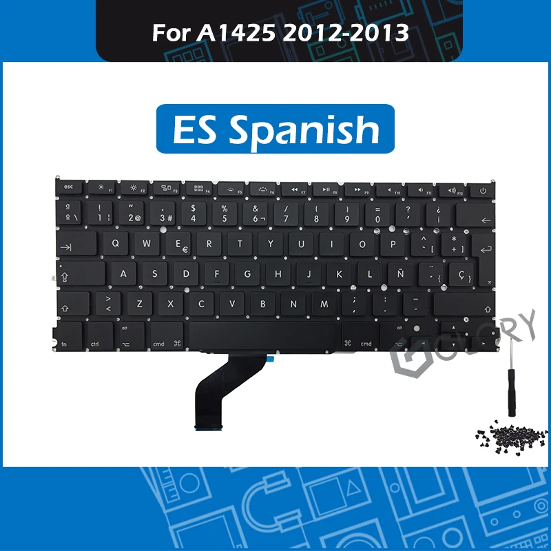 Full New ES Spanish Layout for font b Macbook b font Pro Retina 13 A1425 Spain