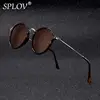 SPLOV 2022 nueva llegada ronda gafas De Sol Retro De las mujeres De los hombres, diseñador De marca, gafas De Sol Vintage recubrimiento espejo gafas De Sol De UV400 ► Foto 1/6