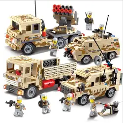 Века Военная KAZI Scout автомобиль пехота Мини Building Block восстановления Vehigle собраны фигурку развивающие игрушки 84024