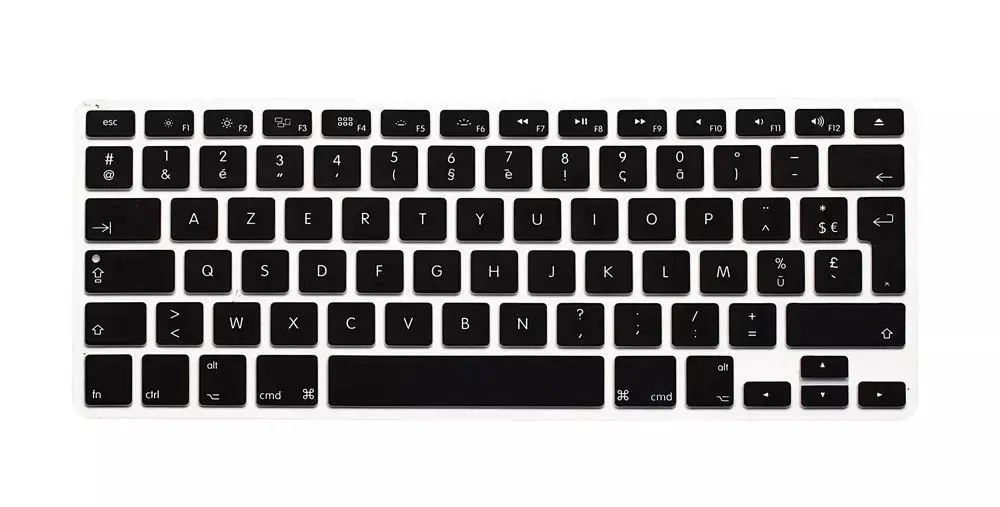 Французская силиконовая Европейская клавиатура чехол для Apple macbook Air Pro Retina 13 15 17