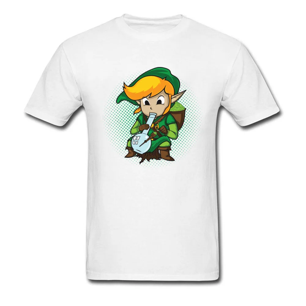The Legend of Bong T-shirts Birthday Short Sleeve Funny Round Neck 100% Cotton Tops & Tees Printed On Tee Shirt for Male Fall The Legend of Bong white
