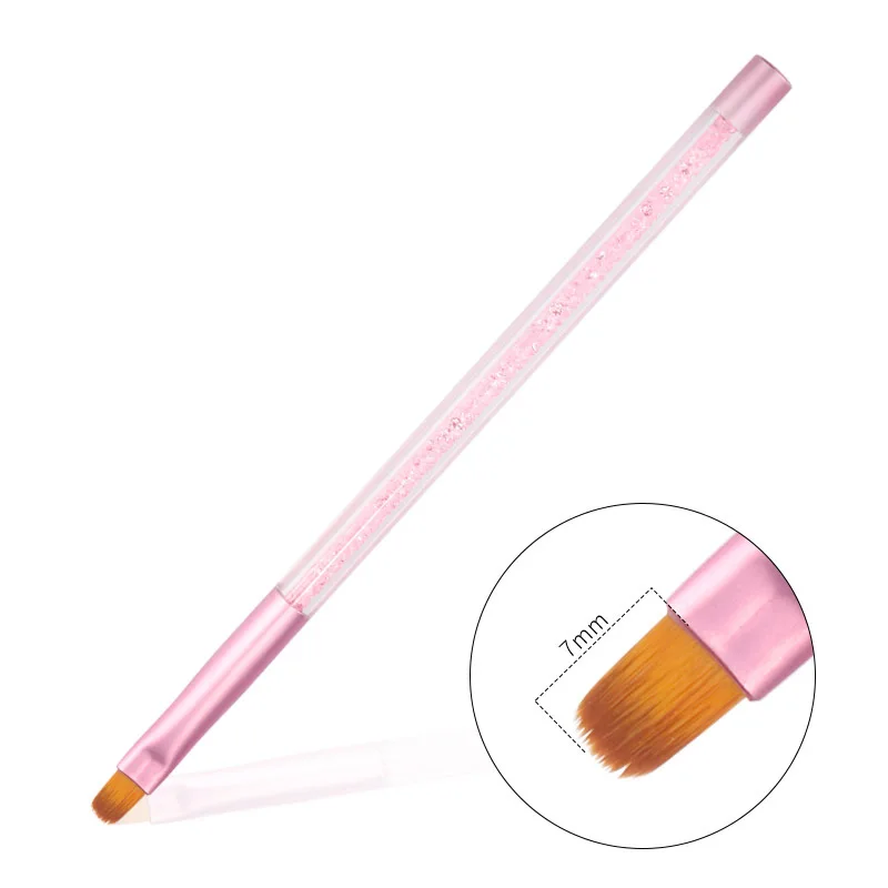 Градиентная акриловая кисть для рисования ногтей, УФ-гелевая ручка для рисования цветов, розовая ручка, инструмент для маникюра, инструмент для маникюра, кисточки для маникюра