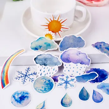 

20/pack Rainbow snowflake Sun Weather Scrapbooking Stickers DIY Craft Decoracion Journal Photo Albums Decoration Sticker