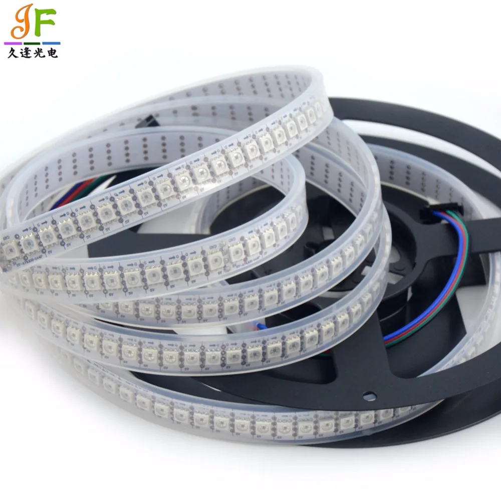 Светодиодная лента высокого качества 1x2 м 144 пикселей IP33 IP65 IP67 5050 RGB белый черный