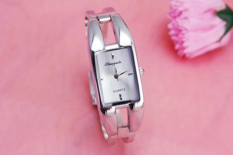 Новые часы от компании chaoyada модные повседневные часы Серебряный браслет часы женские элегантные кварцевые наручные часы Relojes Mujer